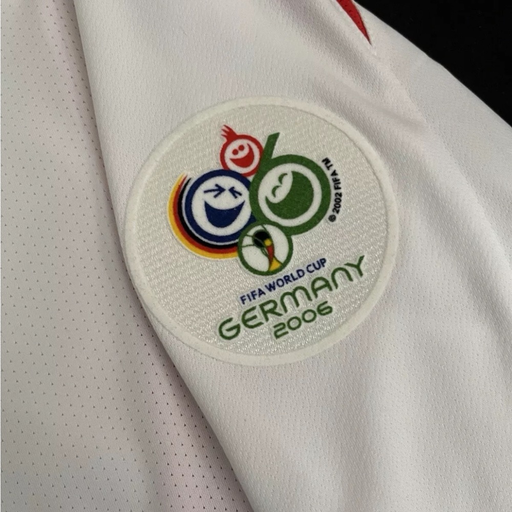 David Beckham #7 England Small Longsleeve Retro soccer Jersey 2006 World Cup - Picture 4 of 6